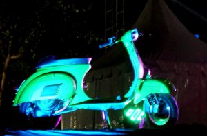 Vespa Darling 90 S pada malam terakhir helatan ISF 2019