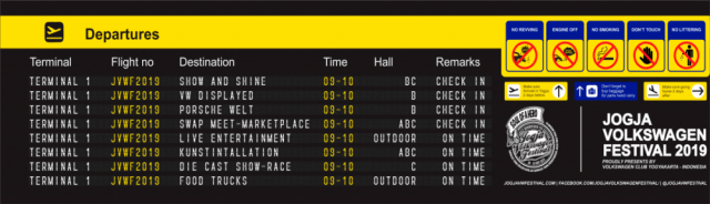 Line Up Jogja Volkswagen Festival 2019