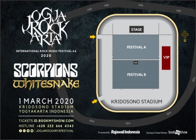 Map Konser dan Penampilan Scorpions serta Whitesnake