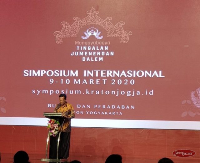 Sultan di Simposium Internasional Bahasa Jawa 2020