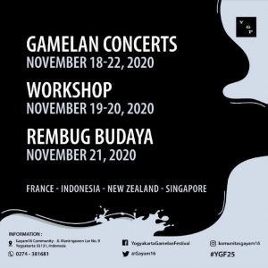 Program 25th Yogyakarta Gamelan Festival 2020